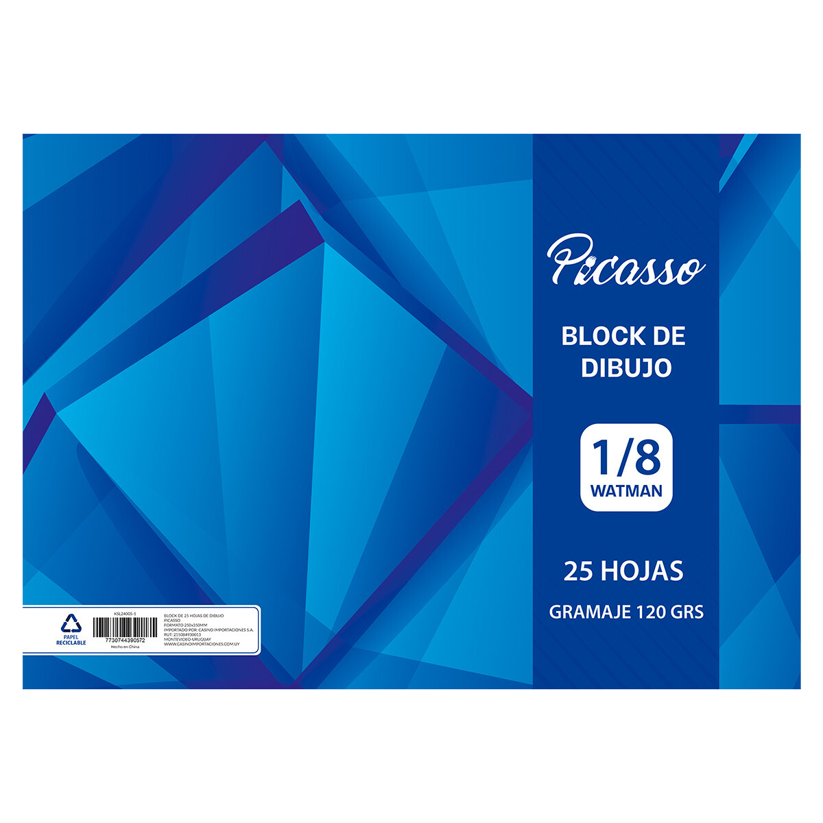 Block de dibujo 1/8 Watman Picasso 120gr 