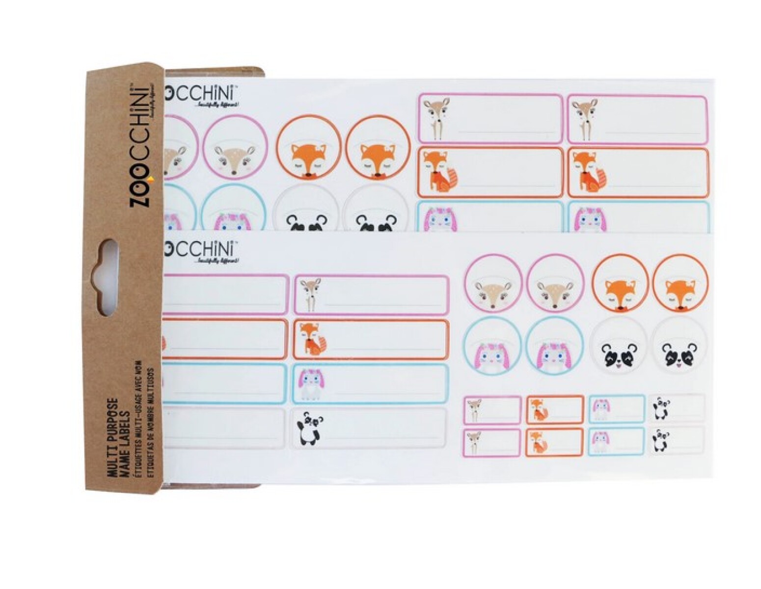 ZOO283 - Etiquetas Multiuso Resistentes Al Agua Ciervo-blanco Zoocchini 