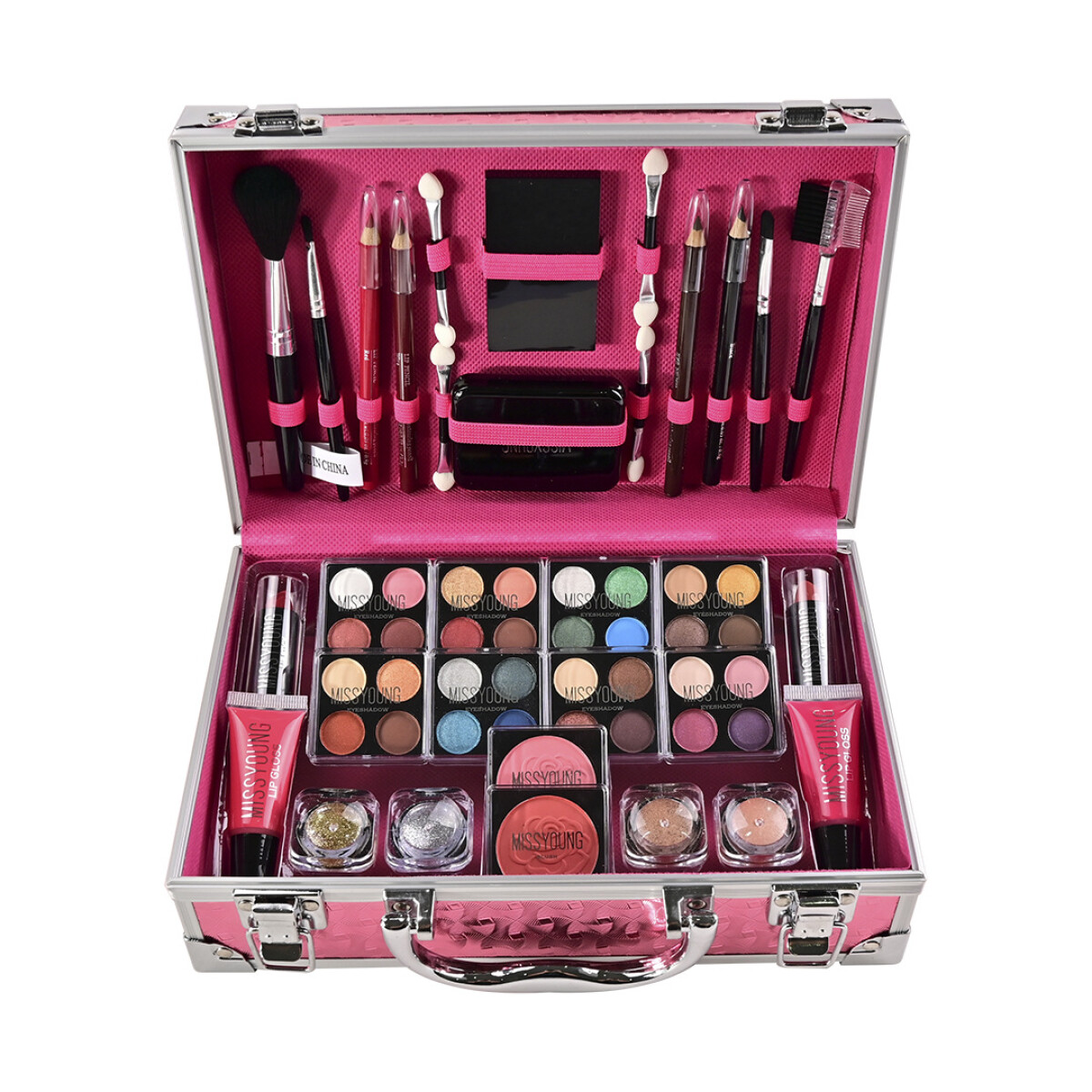 Petaca Maleta De Maquillaje Missyoung 30 Pzas - Rosa 