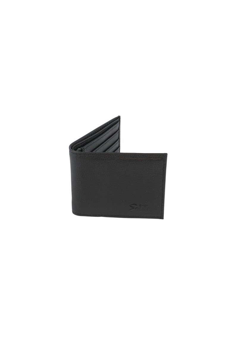 Billetera de cuero Negro