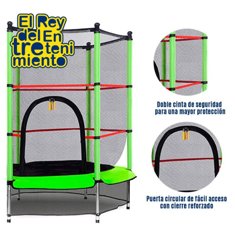 Cama Elástica Trampolín 1.40mts Calidad N°1 Rojo