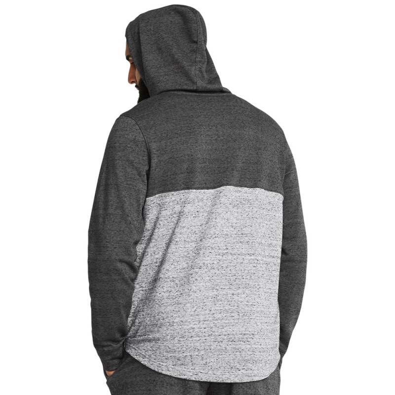 UA Rival Terry HD Colorblock-GRY GRY-025