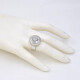 Anillo En Oro Blanco 18K Con Brillantes Centrales Anillo En Oro Blanco 18K Con Brillantes Centrales