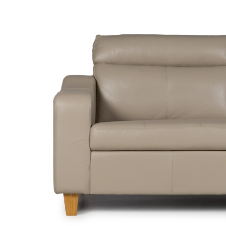 Sofá Milán - Cuero Básico - 3 cuerpos 519 (Beige)