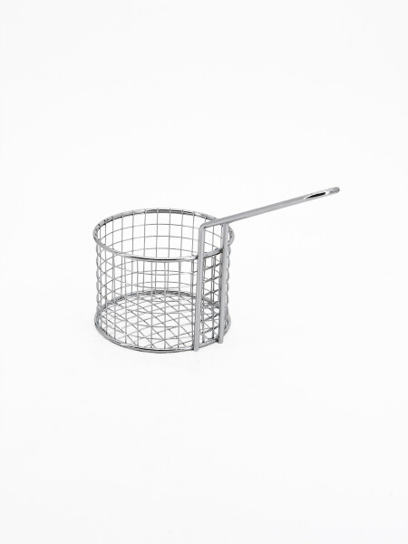 CANASTO REDONDO INOX PLATEADO