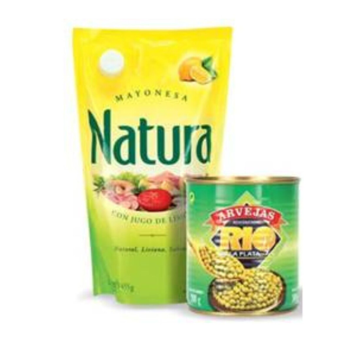 PACK MAYONESA NATURA POUCH 500 CC + ARVEJAS RIO DE LA PLATA 