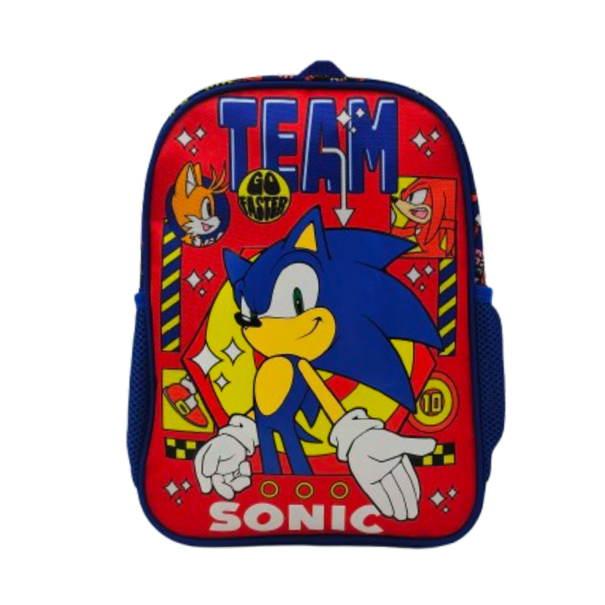 Mochila Infantil Sonic Tafeta Chica 30 x 23 cm - ROJO 