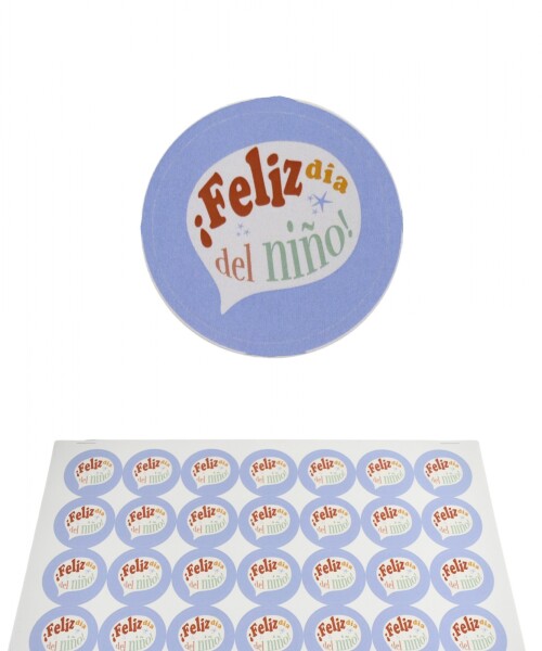 Stickers día del niño plancha DISEÑO 4