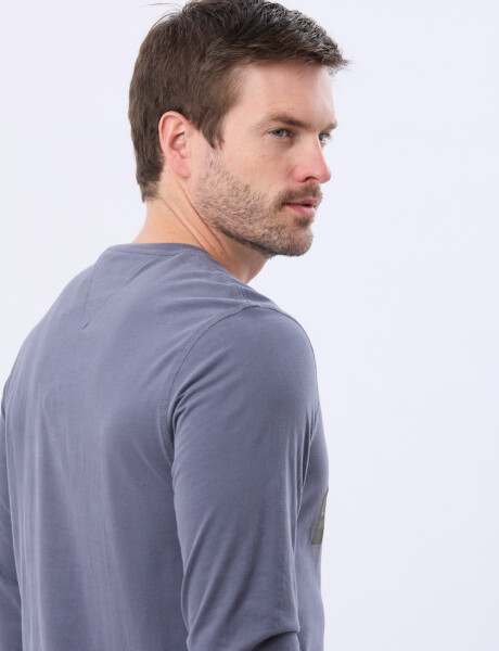 REMERA ESTAMPADA DE ALGODÓN INDIGO