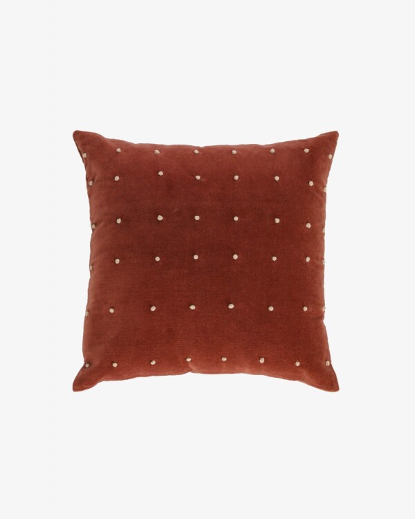 Almohadón Aines 45 x 45 cm terciopelo granate