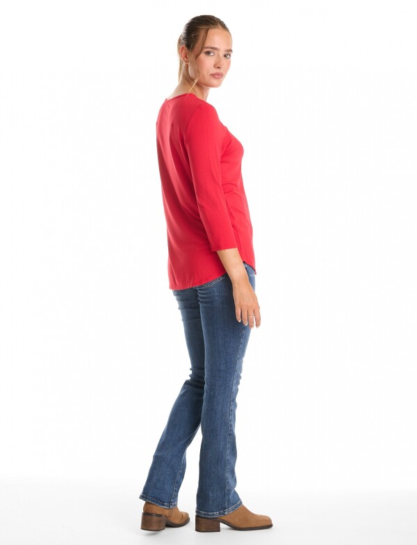 Remera Modal Canutillos ROJO