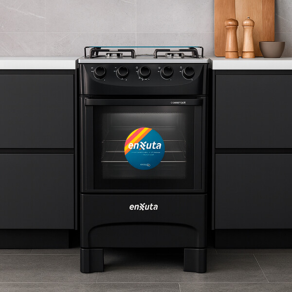 Cocina Multigas 4 Hornallas Enxuta Cenx27200ng NEGRO