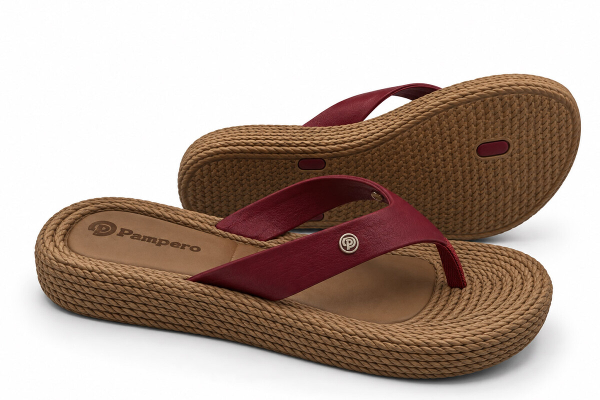 CHANCLETA VICTORIA 210012 Rojo/beige