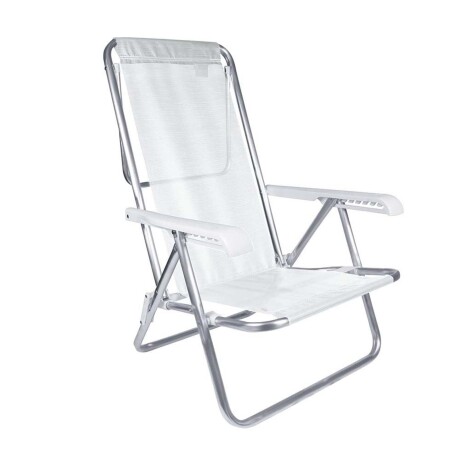 SILLA RECLINABLE ALUMINIO BLANCO SANNET 8P MOR