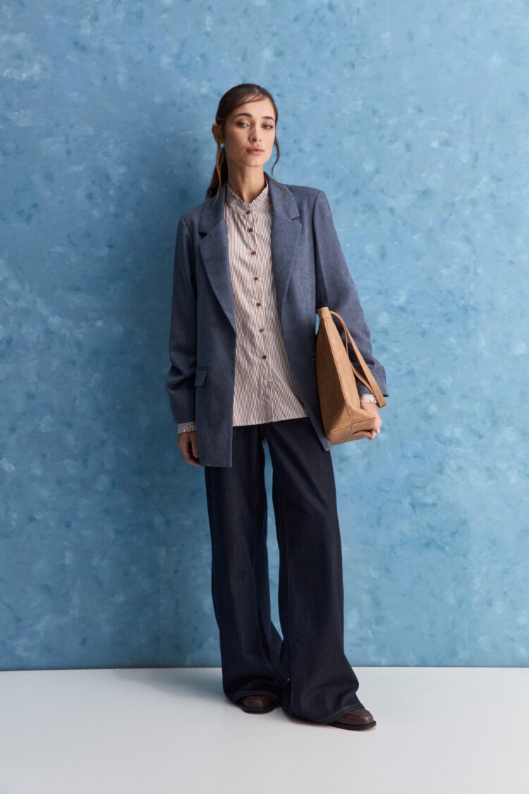 BLAZER APEROL Azul Grisaceo