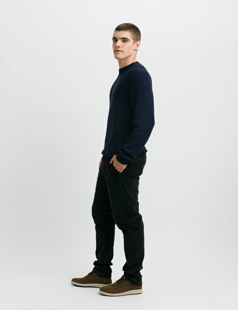 470986 SWEATER HARRINGTON LABEL Azul Oscuro