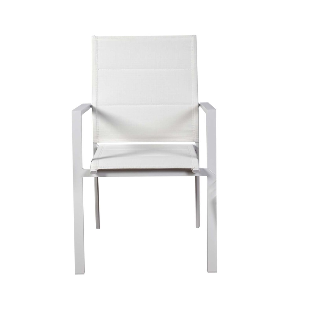 SILLA DE EXTERIOR ALUMINIO BLANCO PORTOFINO