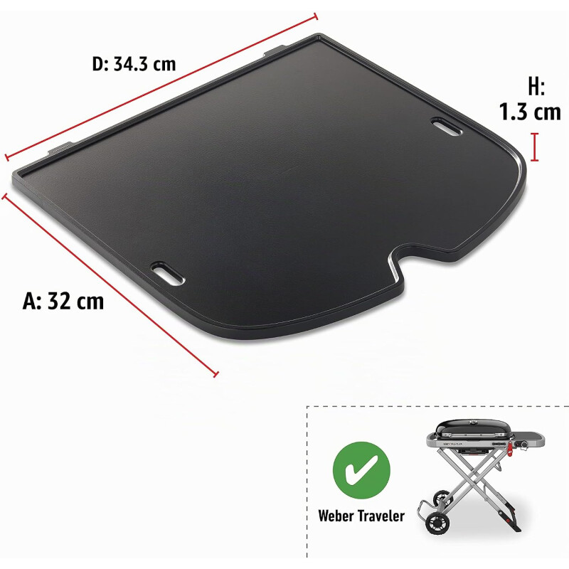 Plancha para Parrilla Weber Traveler Plancha para Parrilla Weber Traveler