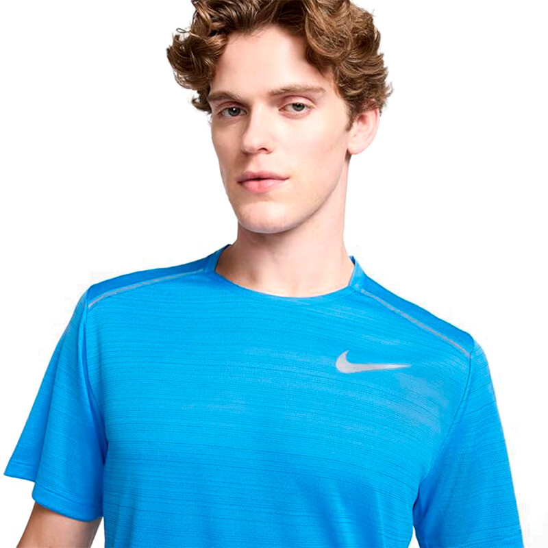 Remera Nike MILER TOP SS de Hombre - AJ7565-412 Azul