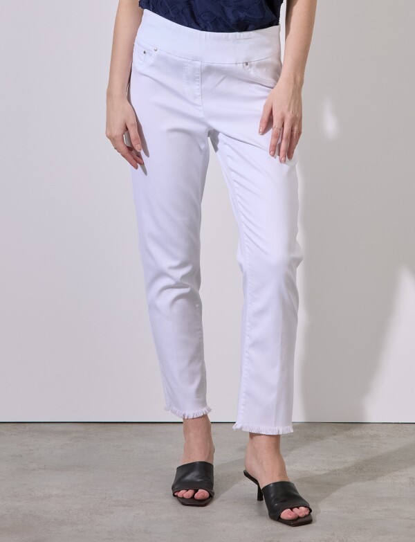 Jegging Tencel Ankle Flecos BLANCO