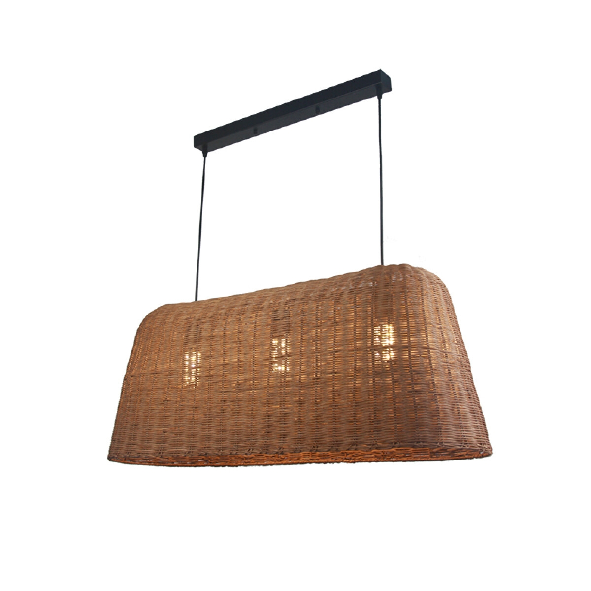 Lámpara colgante ratán apaisada 3xE27 1000x400mm - IX9530 