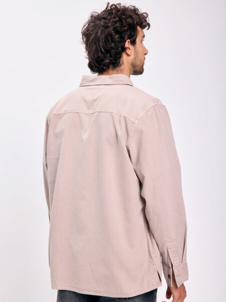 Camisa casual Beige