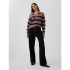 COTTON SHRUNKEN COLLAR PO BROWN STRIPE