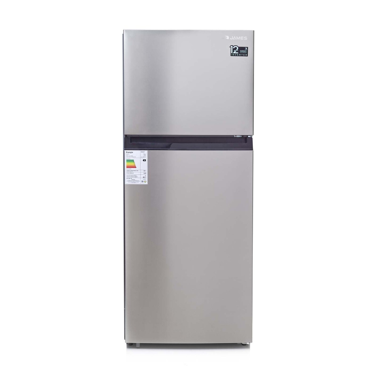 HELADERA JAMES - FRIO-SECO GRIS RJE 571 INV INOX INVERTER 