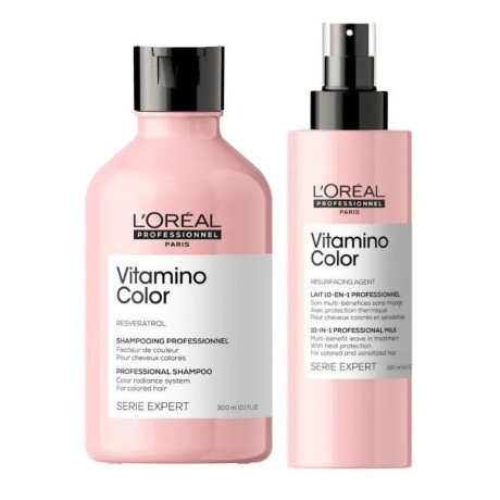 Pack L'Oréal Professionnel Vitamino Color Shampoo + Tratamiento 10 En 1 Pack L'Oréal Professionnel Vitamino Color Shampoo + Tratamiento 10 En 1