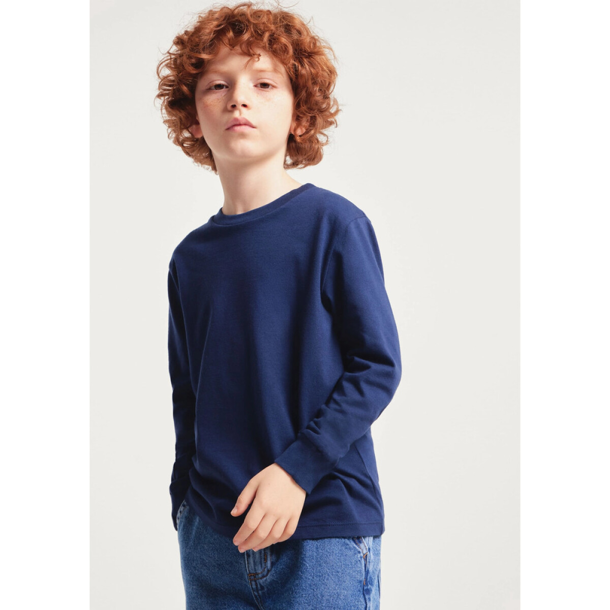 CAMISETA ML MASC - AZUL ESCURO 