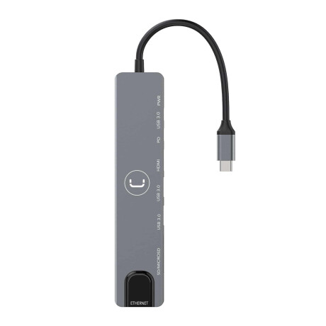 Hub Unno Tipo C 8 en 1 Usb 3.0 Hdmi Ethernet 001
