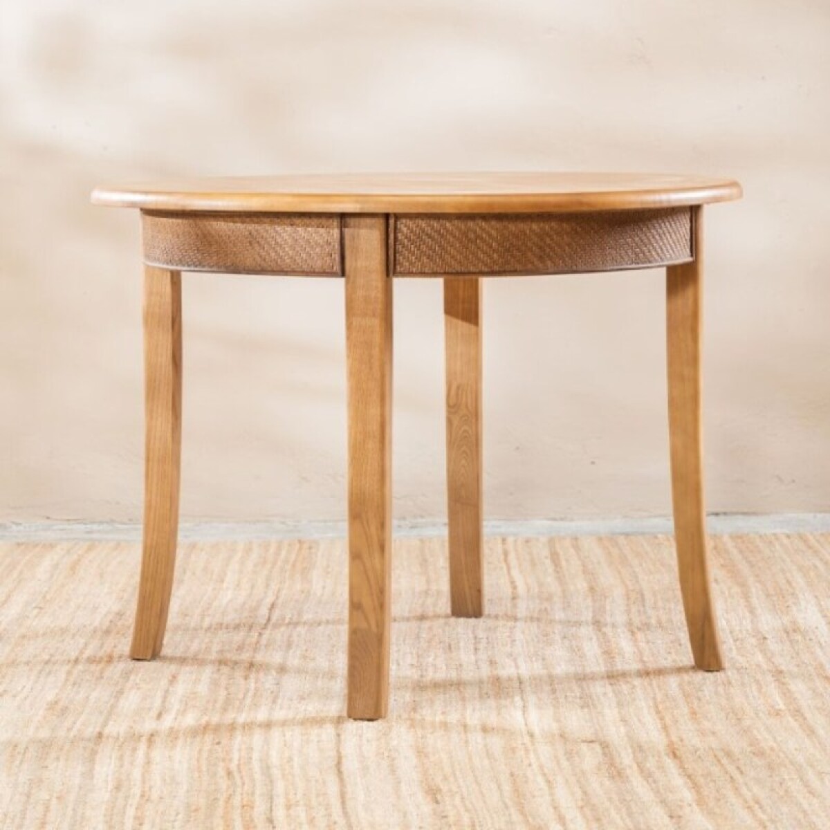 Mesa De Comedor Elm Teca 100 Cm 