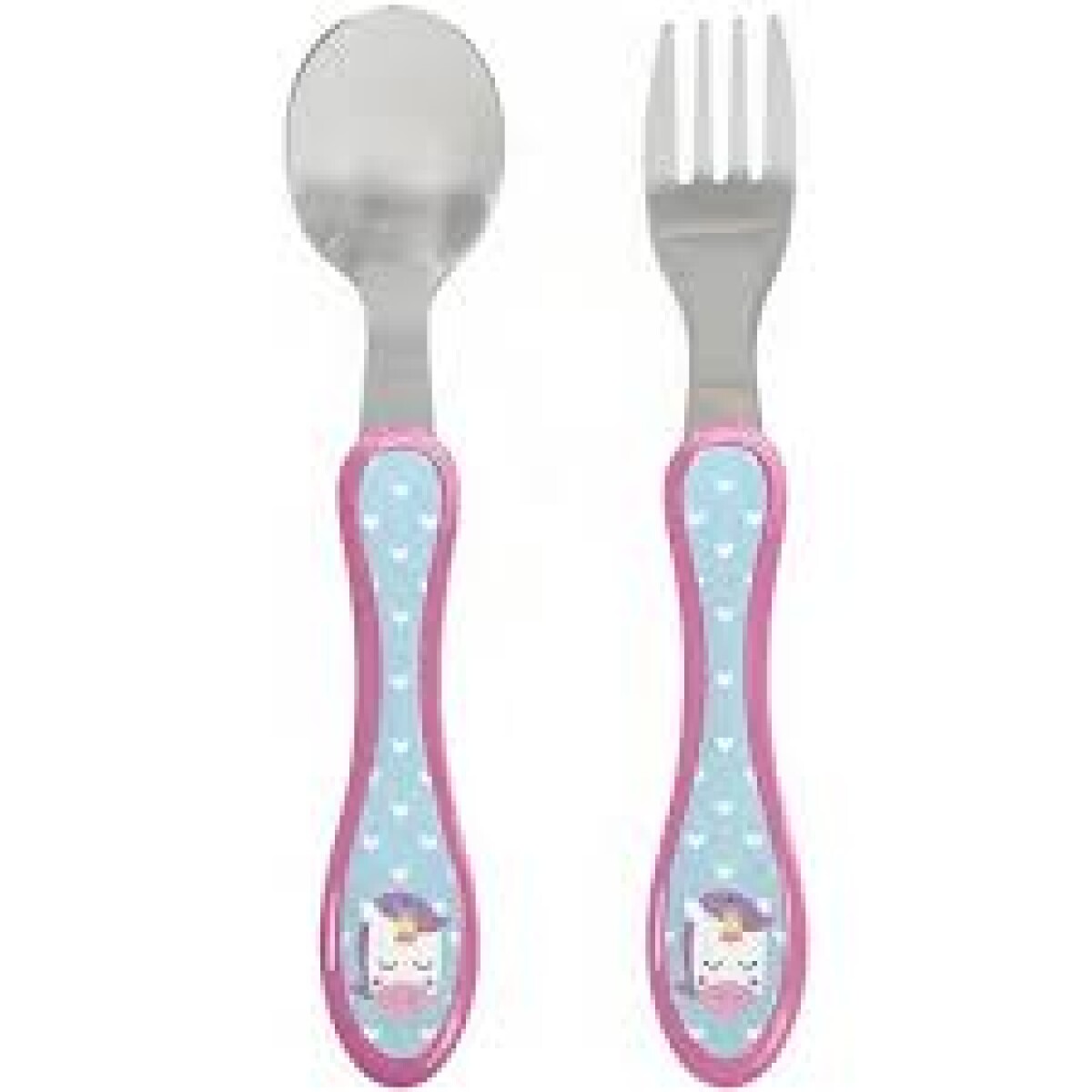Set cubiertos metal BUBA - unicornio 