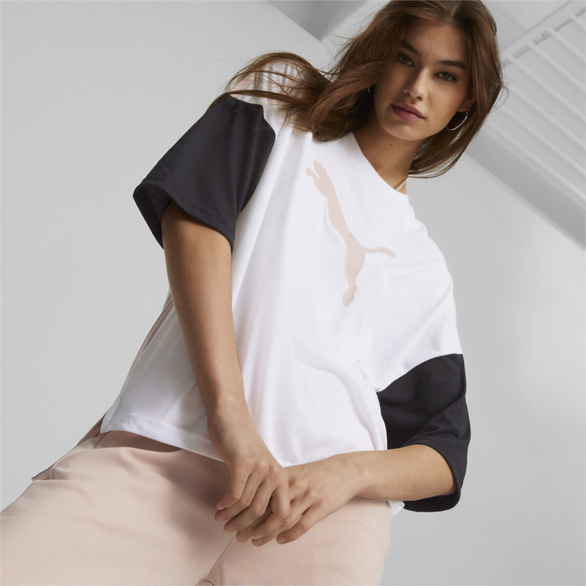 Modern Sports Fashion Tee 84981902 - Blanco/rosa 