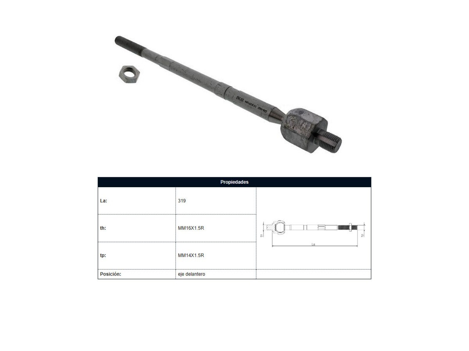 Mate Audi A3, Volks Bora/Golf 96-25 Der/Izq 
