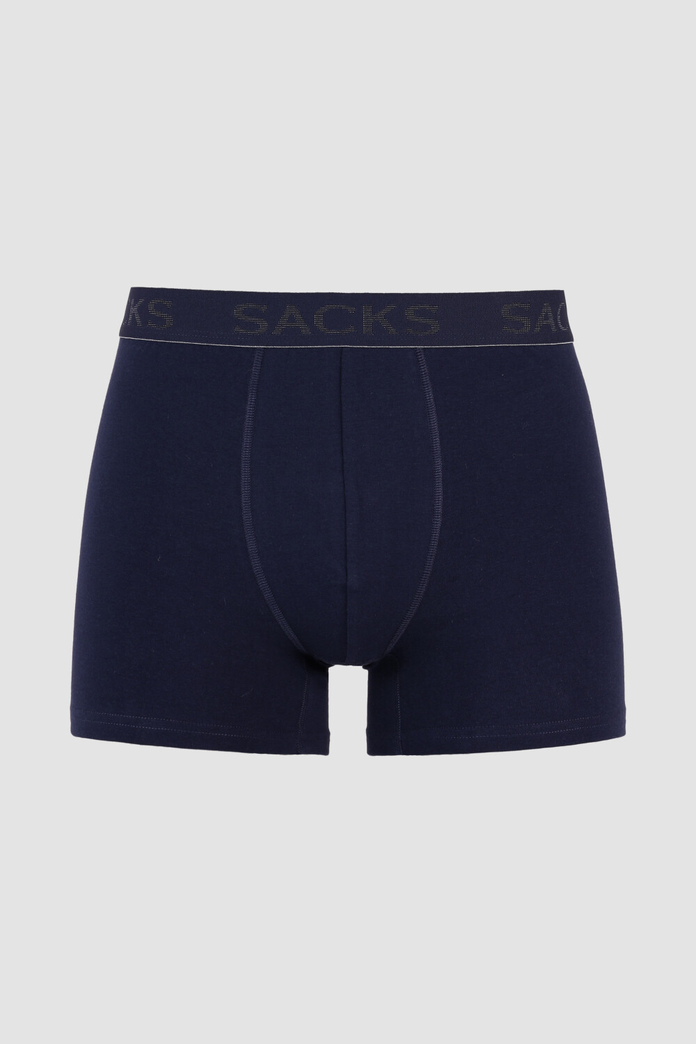 Boxer corto de algodón elastano - Azul piedra — SiSi