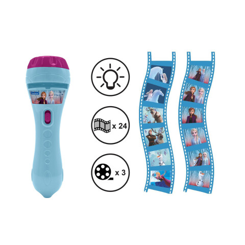 Linterna Proyector con 3 Discos Lexibook Frozen