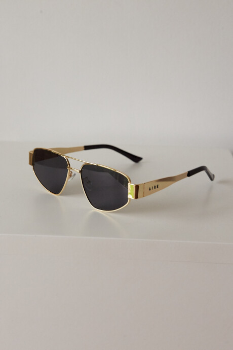 METAL TRIANGLE SUNNIES GOLD/BLACK