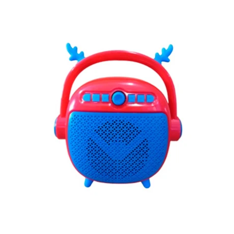 PARLANTE PORTÁTIL BLUETOOTH KTS-1863 INFANTIL CON MICRÓFONO ROJO PARLANTE PORTÁTIL BLUETOOTH KTS-1863 INFANTIL CON MICRÓFONO ROJO