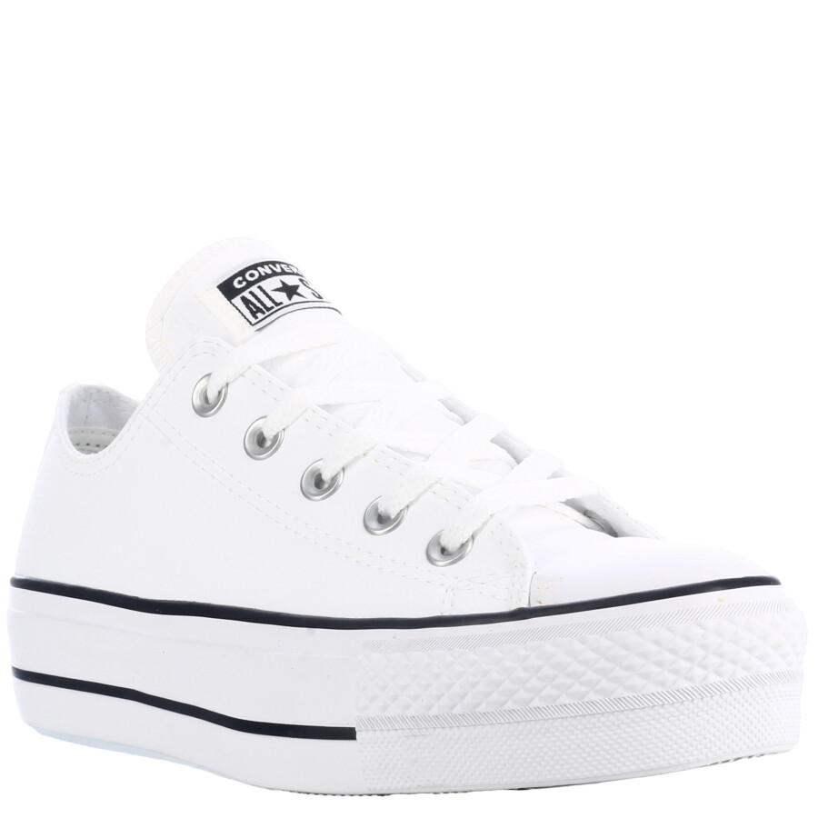 Championes Unisex Converse Plataforma Chuck Taylor Lift Blanco - Negro