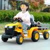 Tractor con Remolque Lumax a Batería con luces y sonido mp3 Amarillo