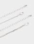 Collares Cortos Metal diferenciado Collar Corto Con Dijes De Botella - Plateado