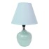 Lampara Portatil Mesa Ceramica Escritorio Luz Calidad Color Variante Celeste