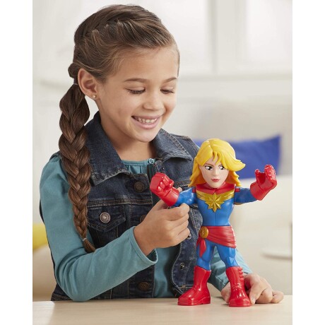 Figura Super Hero Mega Migthies Playskool Marvel Hasbro Azul oscuro