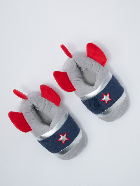Pantufla cohete Gris