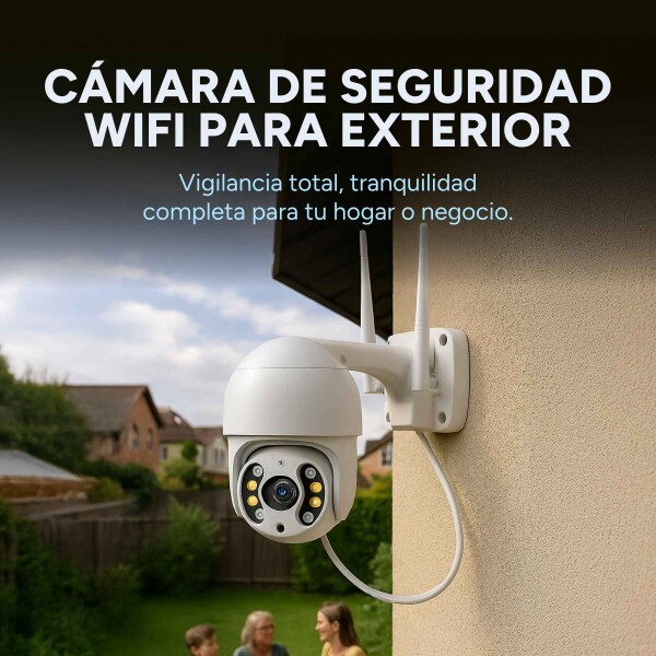 Cámara Wifi Exterior Seguridad Ip Full Hd 1080p Infrarrojo Color Variante Blanco