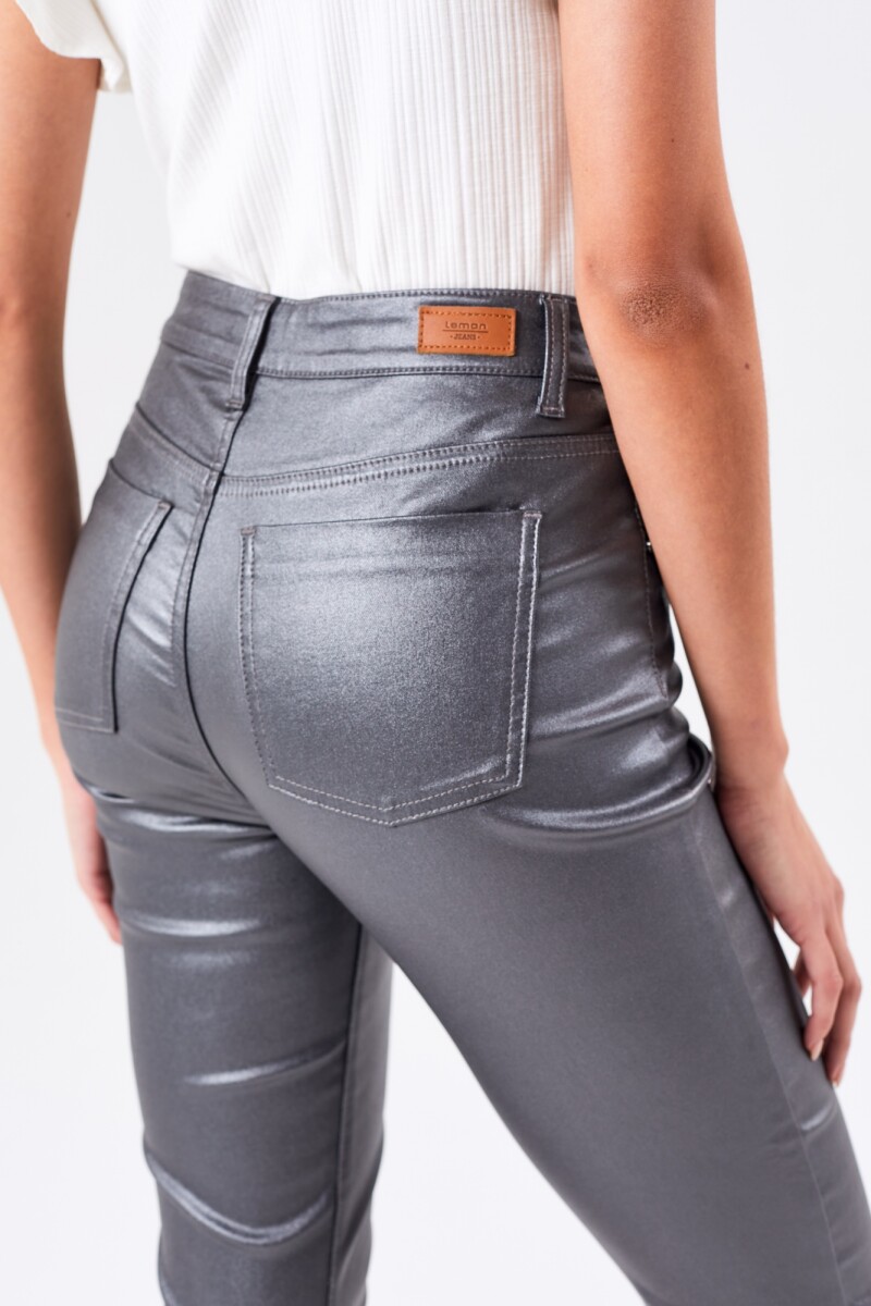 Waxed Crop Flare Plata