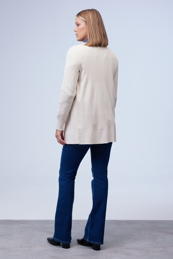 Cardigan Rib BEIGE