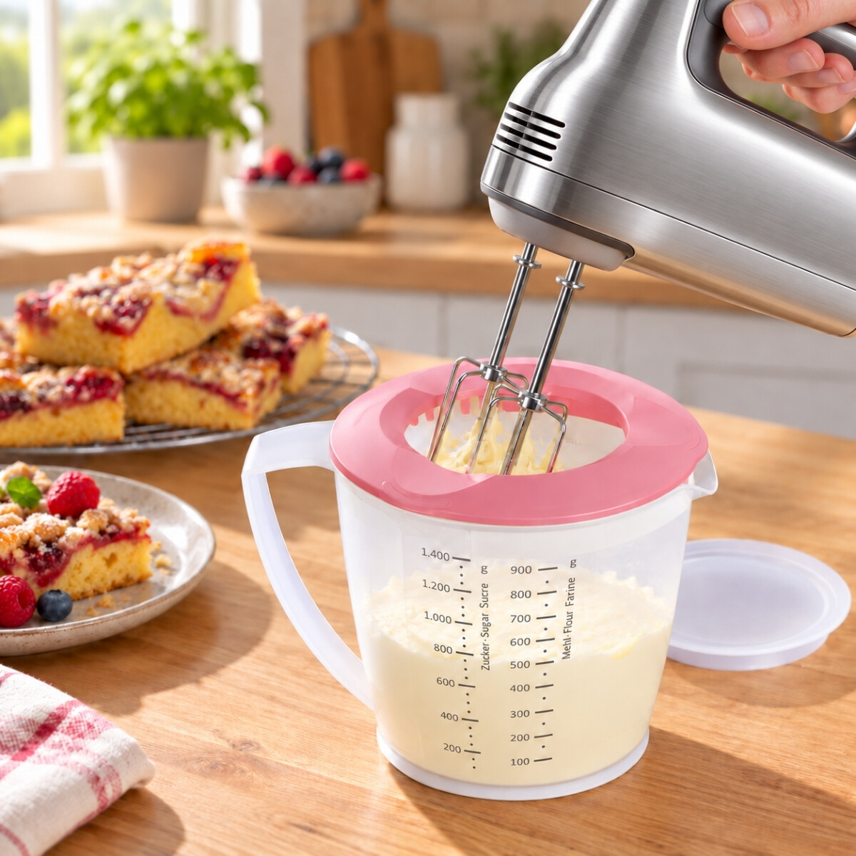 Jarra Medidora con Tapa 1,4 Litros Rosa Helena Westmark 