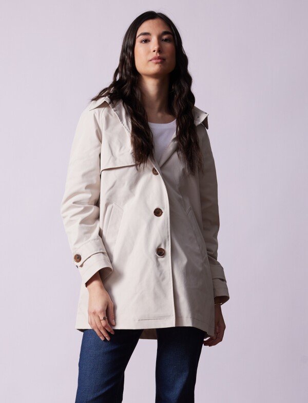Gabardina Impermeable BEIGE CLARO